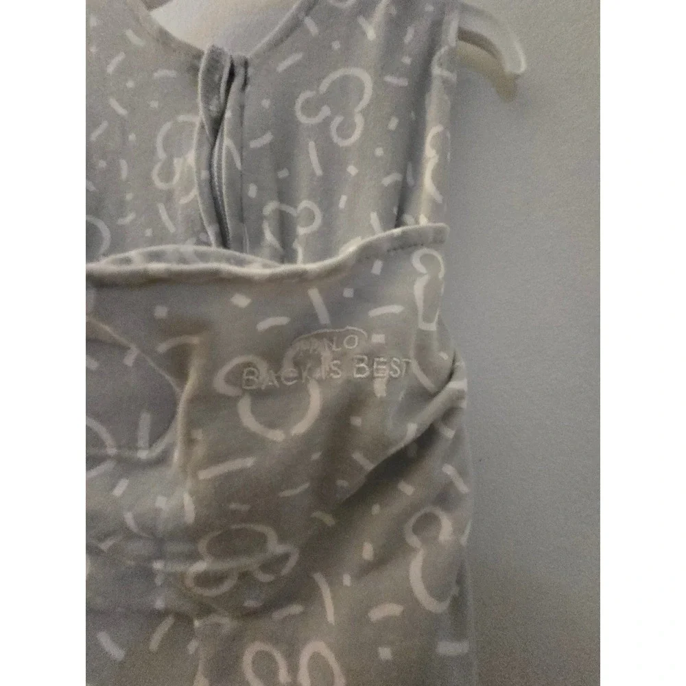 HALO SleepSack Swaddle Disney Mickey Mouse Grey Newborn 0-3M Wearable Blanket